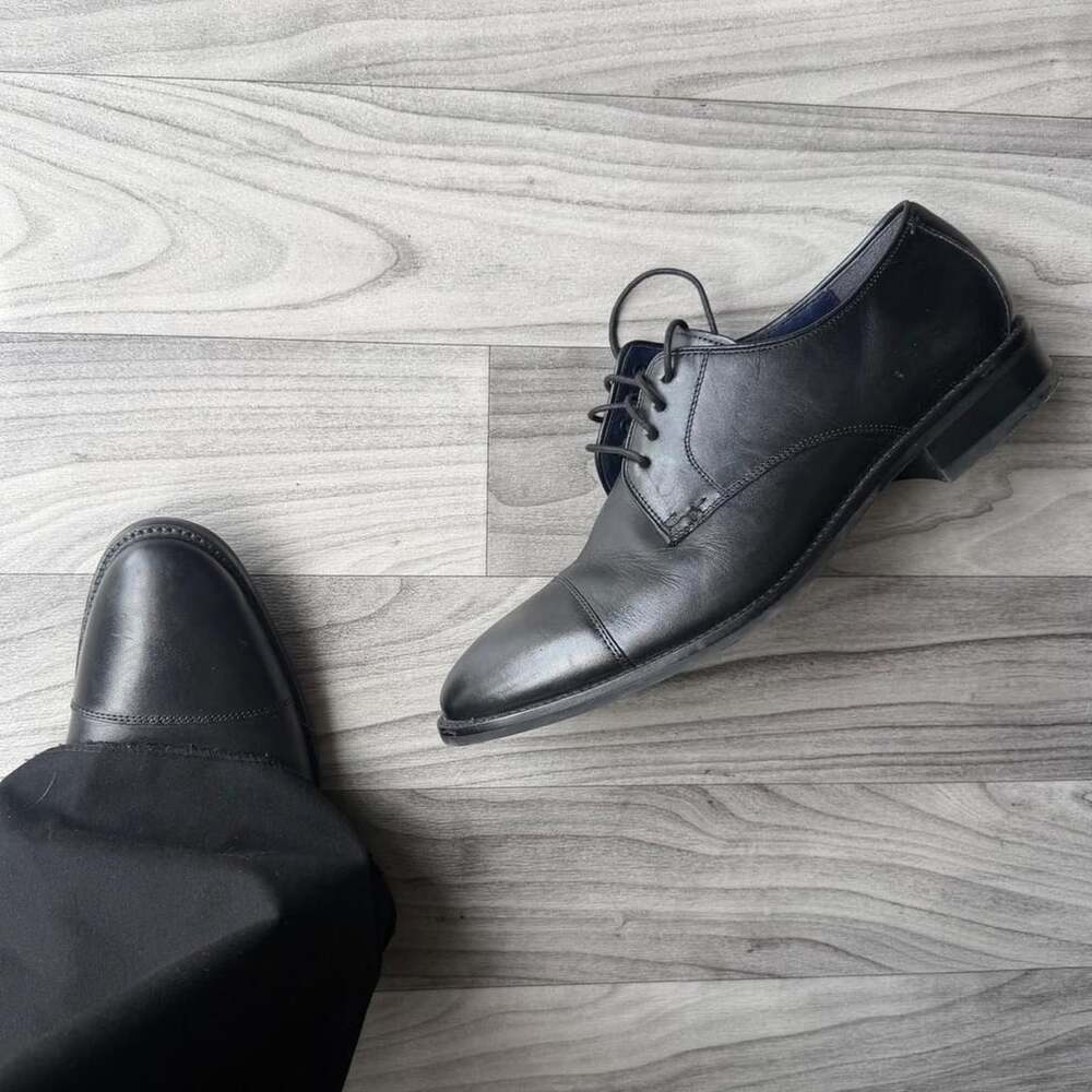 Cole Haan Leather Oxford Dress Shoes Size 7.5 M Black